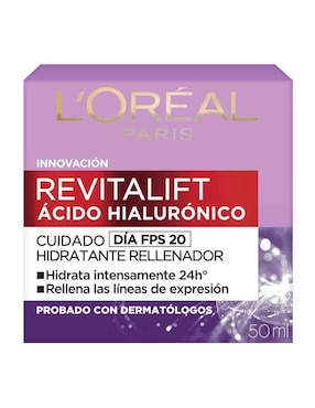Crema facial recomendada para prevenir signos de la edad de día Loreal Paris para piel normal