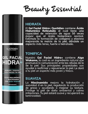 Gel Hidratante con Acido Hialuronico y Niacinanamida Skin Care Crema Facial Quotidien 50ml