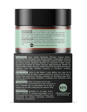 Mascarilla Refresh Hidratante con Arcillas Skin Care Facial Quotidien 50g