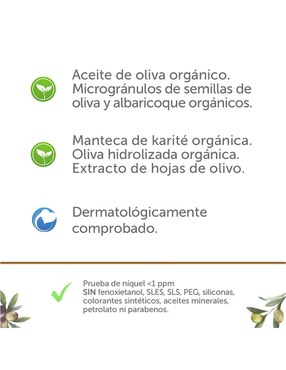 Exfoliante corporal Mediterranea Cosmetics Oliva para piel sensible