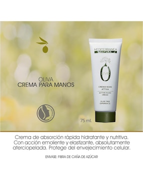 Crema para manos recomendada para hidratar día y noche Mediterranea Cosmetics para piel sensible