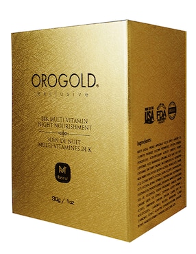 Crema facial recomendada para humectar de noche Orogold Multi Vitaminas para todo tipo piel