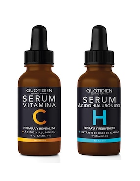 Kit Serum Vitamina C + Suero Acido Hialuronico Skin Care Hidratante Facial Quotidien