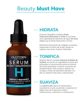 Kit Serum Vitamina C + Suero Acido Hialuronico Skin Care Hidratante Facial Quotidien