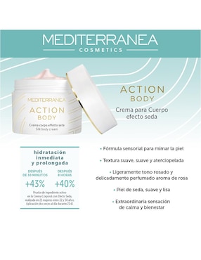 Crema para cuerpo recomendada para hidratar día y noche Mediterranea Cosmetics Cuidado De La Piel para todo tipo piel