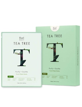 Mascarilla facial hoja de árbol de té Rael Beauty
