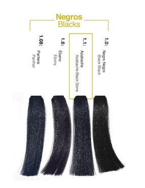 Tinte para cabello Hair Solution Gold Alternative Care tono 1.1 Azabache