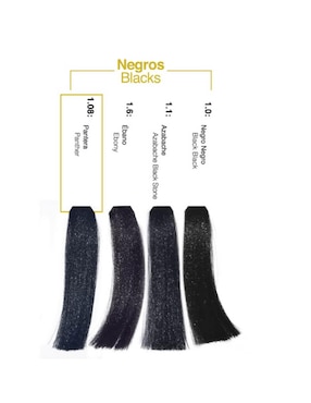 Tinte para cabello Hair Solution Gold Alternative Care tono 1.08 Pantera