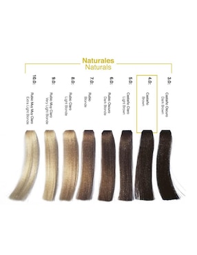 Tinte para cabello Hair Solution Gold Alternative Care tono 4.0 castaño profundo
