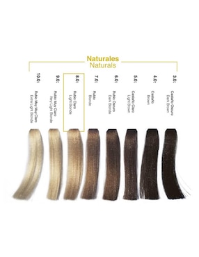 Tinte para cabello Hair Solution Gold Alternative Care tono 8.0 rubio claro