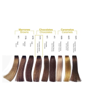 Tinte para cabello Hair Solution Gold Alternative Care tono 3.0 castaño obscuro profundo