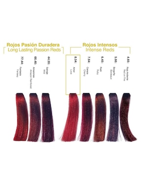 Tinte para cabello Hair Solution Gold Alternative Care tono 6.66 rubio obscuro rojizo intenso