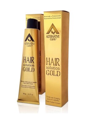 Tinte para cabello Hair Solution Gold Alternative Care tono 6.66 rubio obscuro rojizo intenso