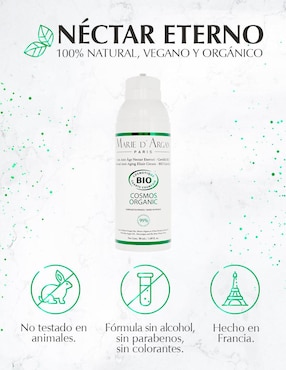 Crema facial recomendada para reafirmar día y noche Marie D' Argan Línea Orgánica para piel seca