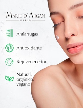 Crema facial recomendada para reafirmar de noche Marie D' Argan Línea Orgánica para piel seca