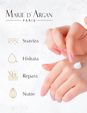 Crema para manos recomendada para revitalizar día y noche Marie D' Argan Premium para todo tipo piel
