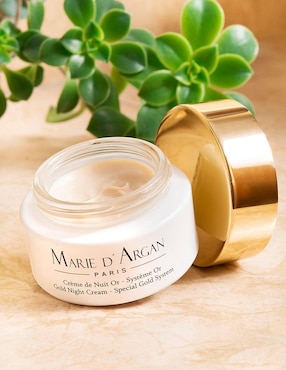 Crema facial recomendada para prevenir signos de la edad de noche Marie D' Argan para todo tipo piel