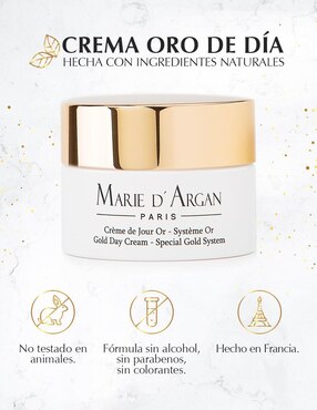 Crema facial recomendada para reafirmar día Marie D' Argan Premium para todo tipo piel