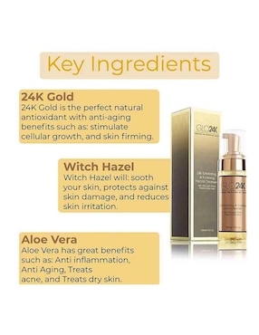 Tratamiento para rostro Glo24K Limpiador Facial Exfoliante Glo24K exfoliante