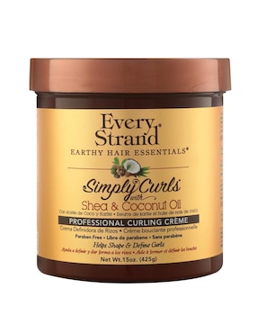 Crema de rizado Every Strand Simply Curls con karité y aceite de coco 425 g