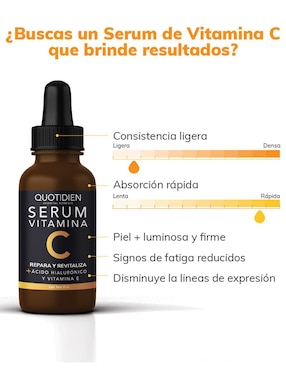 Kit Serum Vitamina C + Suero Acido Hialuronico + Niacinamida Skin Care Hidratante Facial Quotidien