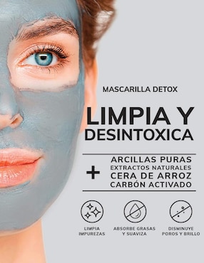 Kit Mascarilla Detox con Carbon Activado + Refresh Hidratante Skin Care Facial Quotidien
