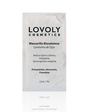 Mascarilla Facial Biocelulosa Lovoly Cosmetics Contorno De Ojos