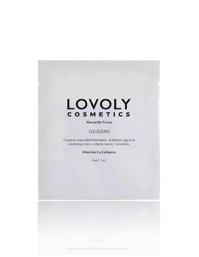 Mascarilla Facial Tissue Lovoly Cosmetics Colágeno