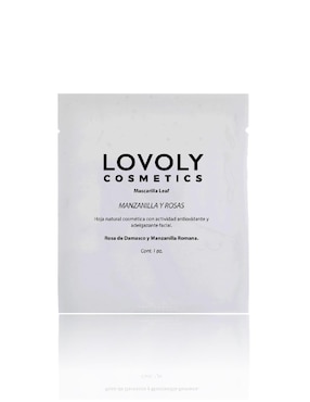 Mascarilla Facial Leaf Lovoly Cosmetics Manzanilla Y Rosas