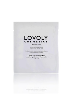 Mascarilla Facial Tissue Lovoly Cosmetics Carbón Activado