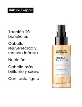 Suero hidratante para cabello dañado L'Oreal Professionnel Absolut Repair Gold 90 ml