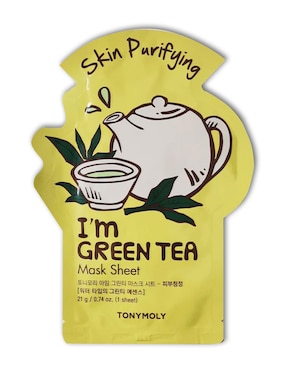 Mascarilla Skin Purifying I'M Green Tea para hidratar Tony Moly
