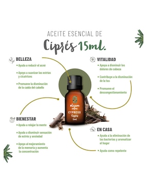 Aceite esencial Oleum Vitae de amaderado 15 ml