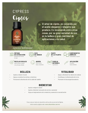 Aceite esencial Oleum Vitae de amaderado 15 ml