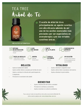 Aceite esencial Oleum Vitae de floral 15 ml