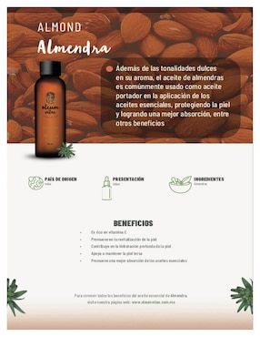 Aceite esencial Oleum Vitae de almendra 100 ml