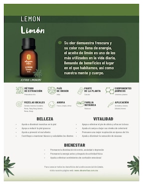 Aceite esencial Oleum Vitae 15 ml