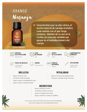 Aceite esencial Oleum Vitae de cítricos 15 ml