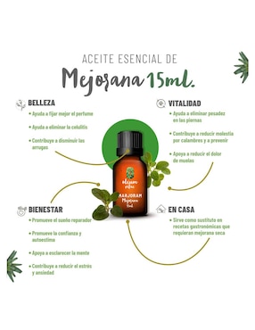 Aceite esencial Oleum Vitae de herbal 15 ml