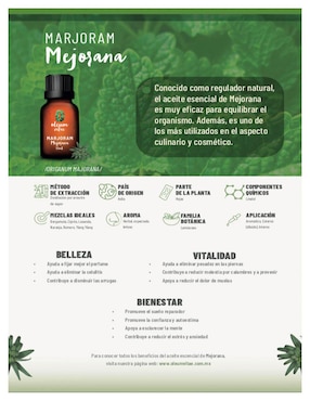 Aceite esencial Oleum Vitae de herbal 15 ml