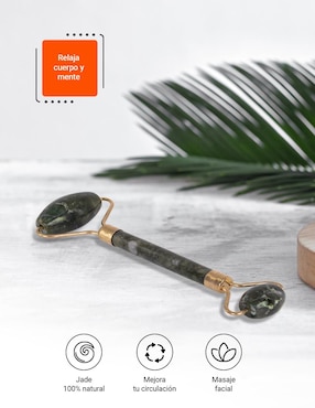 Set rodillo de jade y Gua Sha para masaje facial Tutti