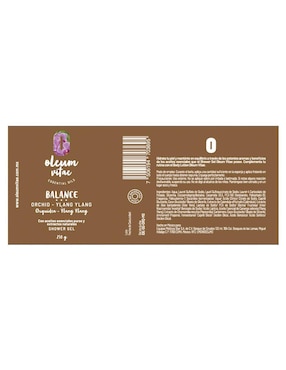 Gel de ducha hidratante con aceite esencial de ylang ylang Oleum Vitae para piel mixta
