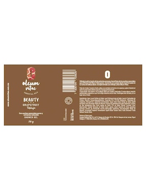 Gel de ducha hidratante con aceite esencial de toronja Oleum Vitae para piel mixta