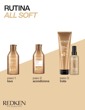 Mascarilla para cabello crespo Extra seco Redken All Soft para hidratar