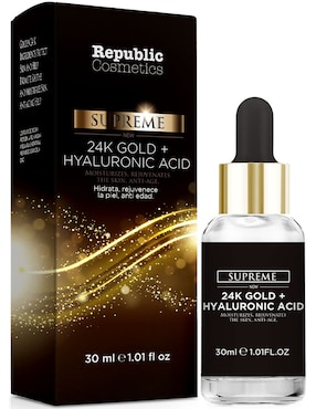 Serum Hidratante Facial Republic Cosmetics Suero De ácido Hialurónico Todo Tipo De Piel 30 Ml