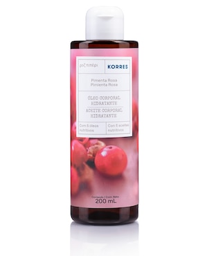 Aceite corporal Korres de pimienta rosa griega de 200 ml