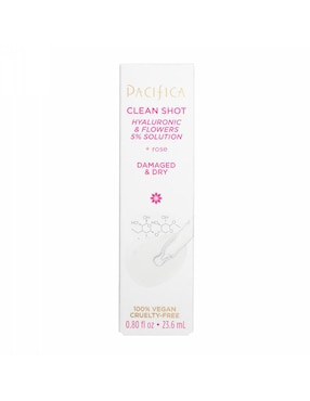 Serum ácido hialurónico facial Pacifica Clean Shot todo tipo de piel 23 ml