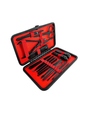 Kit manicure, pedicure y facial 16 en 1 Gadgets VS + estuche