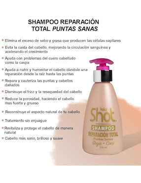 Shampoo para cabello Puntas Sanas Kj Kolor Shot