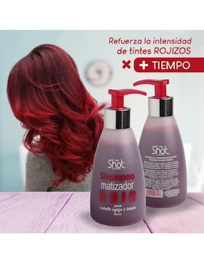 Shampoo para cabello Rojo Kj Kolor Shot
